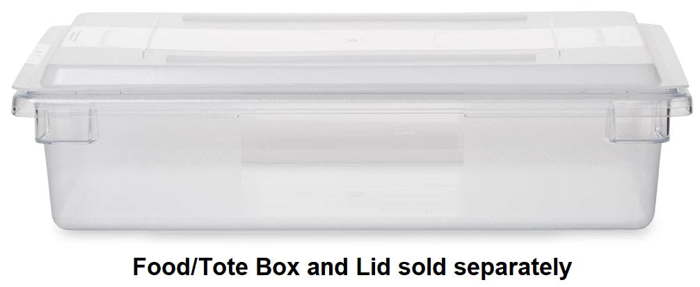 Rubbermaid FG350200WHT Polyethylene Food / Tote Box Lid 26" x 18" - White