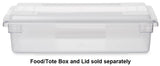 Rubbermaid FG350200WHT Polyethylene Food / Tote Box Lid 26" x 18" - White