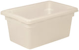 Rubbermaid FG350400WHT Polyethylene Food / Tote Box 18" x 12" x 9"D - 5 Gal. - White