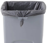 Rubbermaid FG356988GRAY Untouchable Square Container / Trash Can 23 Gal. - Gray