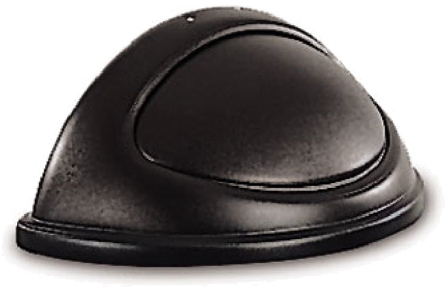 Rubbermaid FG362000BLA Untouchable Swing-Top Half-Round Lid for 21-Gallon Containers - Black - 4/Case