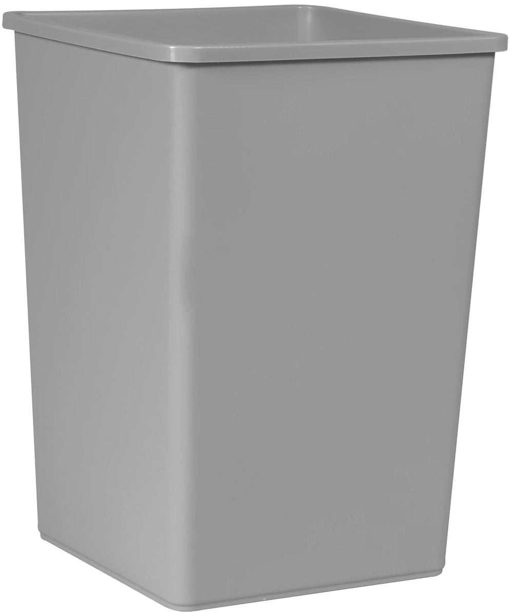 Rubbermaid FG395800GRAY Untouchable Rigid Plastic Square Liner - Gray - for FG917188, FG917388, and FG396500 35 Gallon Containers