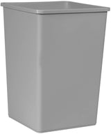 Rubbermaid FG395800GRAY Untouchable Rigid Plastic Square Liner - Gray - for FG917188, FG917388, and FG396500 35 Gallon Containers