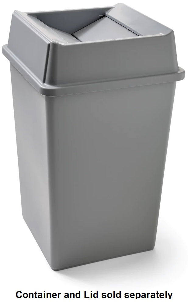 Rubbermaid FG395800GRAY Untouchable Rigid Plastic Square Liner - Gray - for FG917188, FG917388, and FG396500 35 Gallon Containers