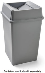 Rubbermaid FG395800GRAY Untouchable Rigid Plastic Square Liner - Gray - for FG917188, FG917388, and FG396500 35 Gallon Containers