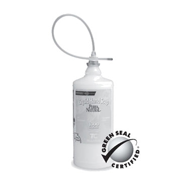 Rubbermaid FG4015431 TC OneShot Pure & Natural Lotion Hand Soap Refill 1,600 ml - Honeysuckle - for OneShot Dispensers - 4/Case