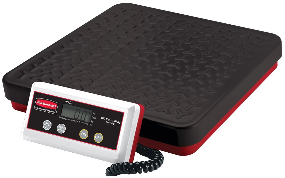 Rubbermaid FG404088 Pelouze Digital Receiving Scale with Remote Display - 400 lb. x .5 lb.