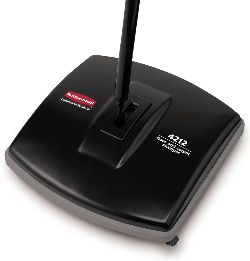 Rubbermaid FG421288BLA Executive Series Single-Action Mechanical Floor/Carpet Sweeper 6-1/2" - Black