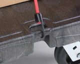 Rubbermaid FG440300BLA Single Handle Heavy-Duty Platform Truck with Tie Downs 36" x 24" - Black - 1000 lb. Capacity
