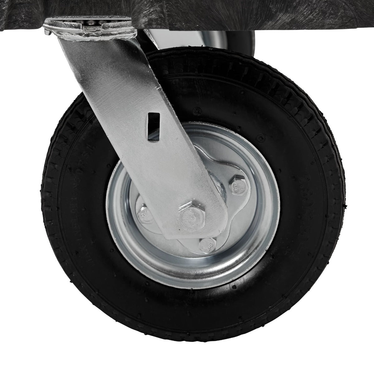 Rubbermaid FG447100BLA Single Handle Heavy-Duty Platform Truck with Tie Downs 60" x 30" - Black - 2500 lb. Capacity