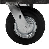 Rubbermaid FG447100BLA Single Handle Heavy-Duty Platform Truck with Tie Downs 60" x 30" - Black - 2500 lb. Capacity