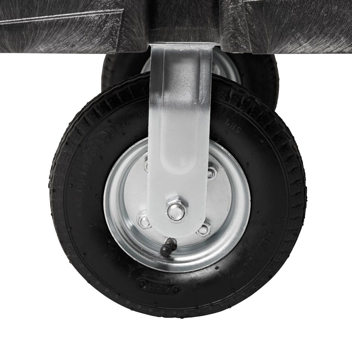 Rubbermaid FG447100BLA Single Handle Heavy-Duty Platform Truck with Tie Downs 60" x 30" - Black - 2500 lb. Capacity