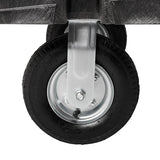 Rubbermaid FG447100BLA Single Handle Heavy-Duty Platform Truck with Tie Downs 60" x 30" - Black - 2500 lb. Capacity