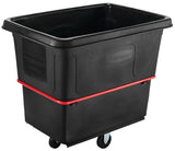 Rubbermaid FG471600BLA Open Top Utility Cube Truck / Trash Cart 44-3/8"L x 31"W x 38-1/4"H - Black - 16 cu. ft. (1000 lb. Capacity)