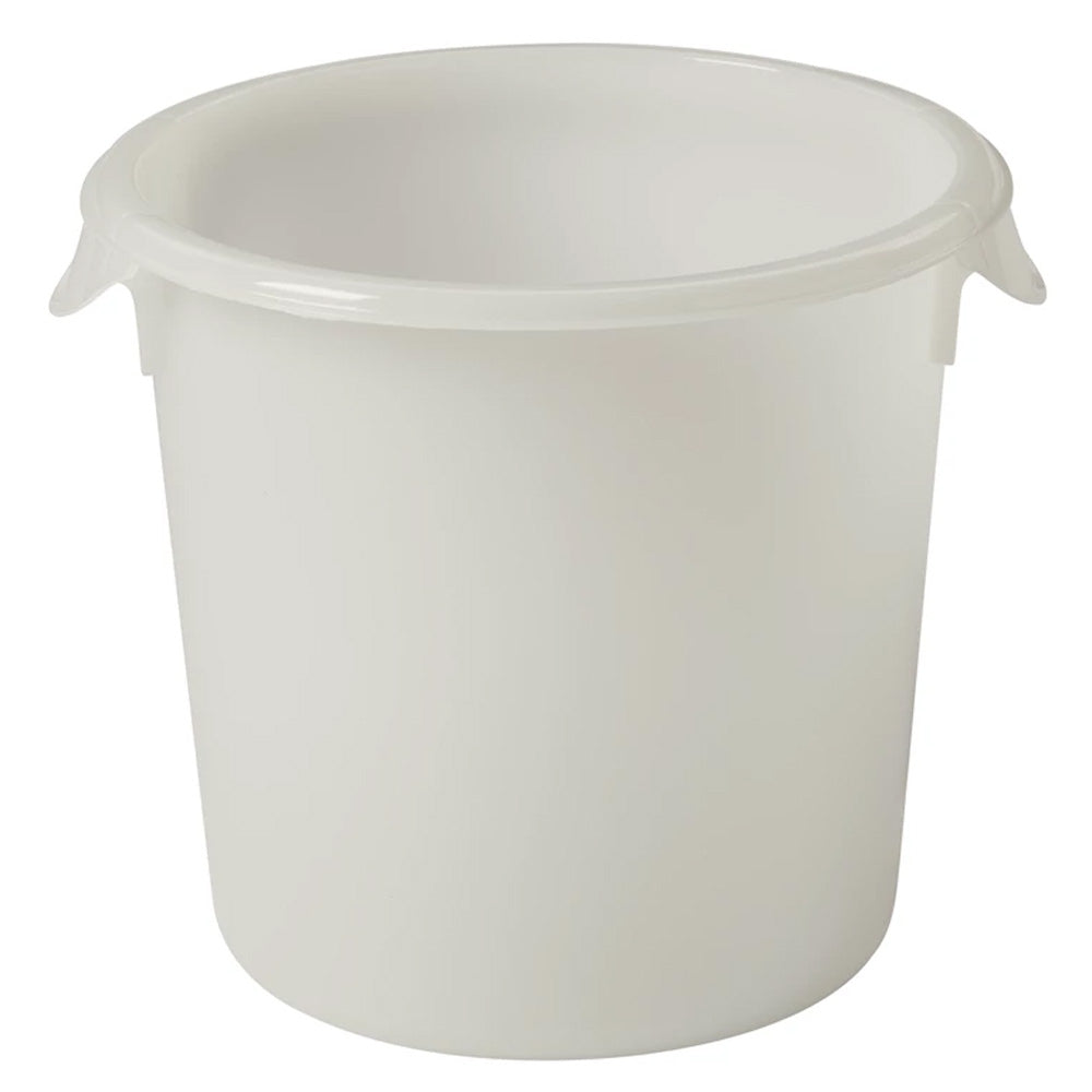Rubbermaid FG572100WHT Polyethylene Round Food Storage Container 4 qt. - White