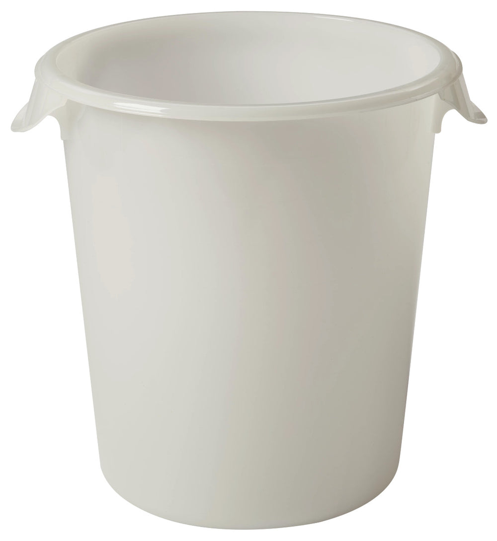 Rubbermaid FG572400WHT Polyethylene Round Food Storage Container 8 qt. - White