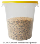 Rubbermaid FG572500YEL Polyethylene Round Food Storage Container Lid for 6-8 qt. - Yellow