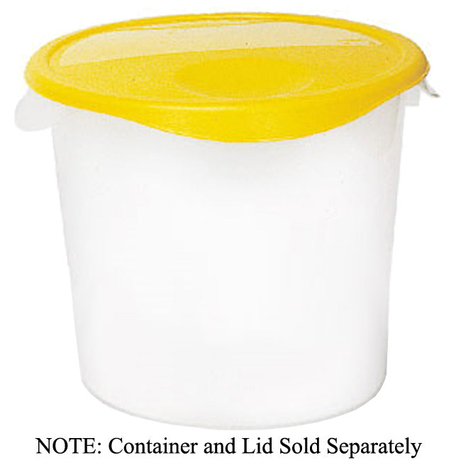 Rubbermaid FG572800WHT Polyethylene Round Food Storage Container 22 qt. - White