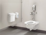 Rubbermaid FG614000WHT Sanitary Napkin Receptacle 12-1/2"L x 5-1/4"W x 10-3/4"H - White