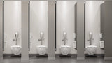 Rubbermaid FG614000WHT Sanitary Napkin Receptacle 12-1/2"L x 5-1/4"W x 10-3/4"H - White