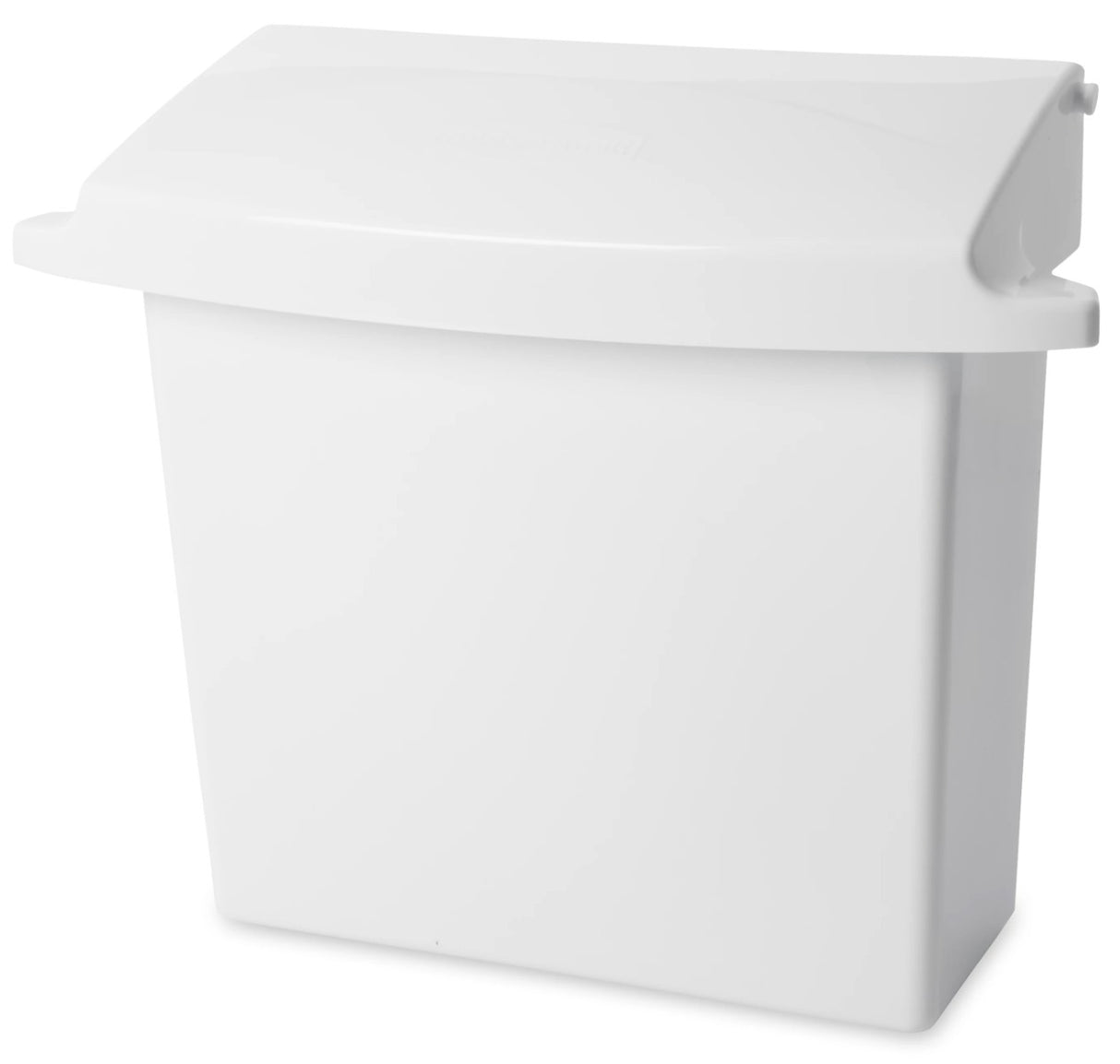 Rubbermaid FG614000WHT Sanitary Napkin Receptacle 12-1/2"L x 5-1/4"W x 10-3/4"H - White