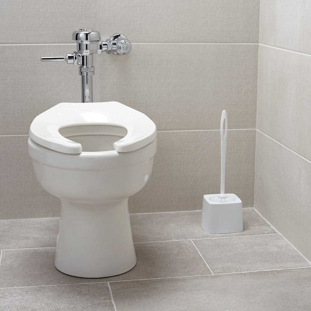 Rubbermaid FG631000WHT Toilet Bowl Brush with Plastic Handle 14-1/2" - White