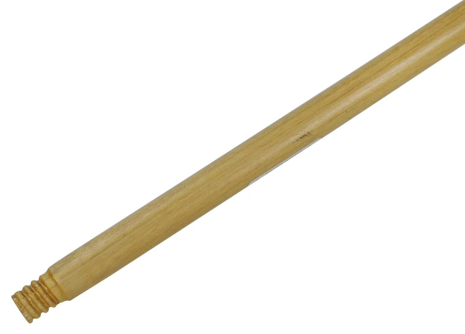 Rubbermaid FG636100LAC Threaded Wood Broom Handle 60" - Natural Lacquered