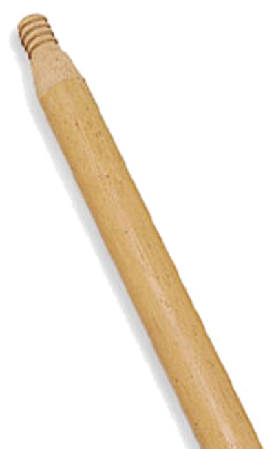 Rubbermaid FG636100LAC Threaded Wood Broom Handle 60" - Natural Lacquered