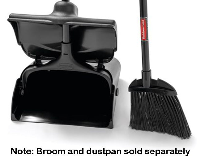 Rubbermaid FG637400BLA Executive Series Lobby Broom with Flagged Bristles and Vinyl Handle 7-1/2" L x 2" W x 35" - Black