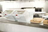 Rubbermaid FG650900WHT Space Saving Square Food Storage Container Lid 2-8 Qt. - White
