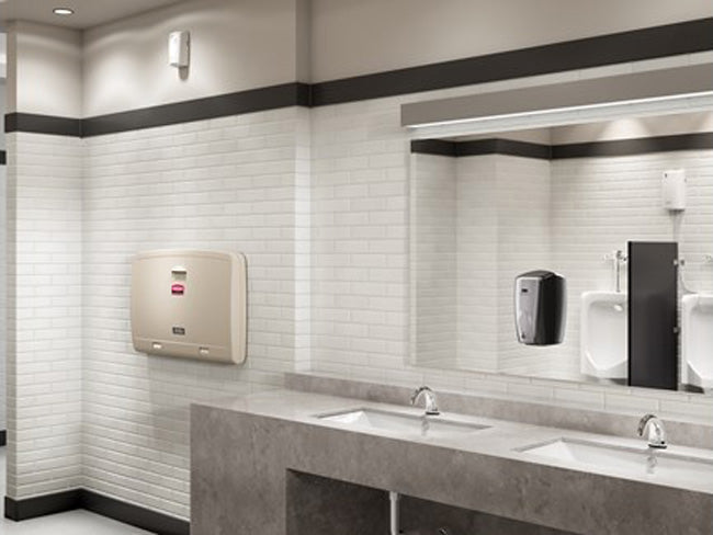 Rubbermaid FG750411 TC AutoFoam Wall Mount Touch-Free Soap Dispenser 1100 ml - Black/Chrome