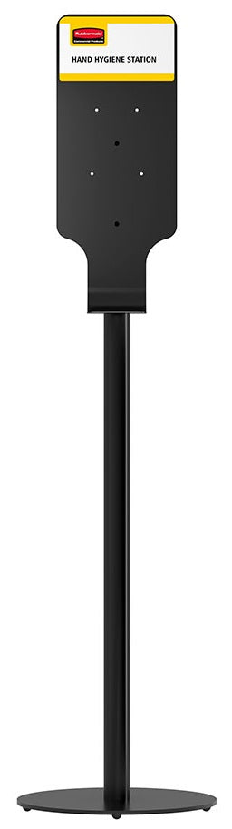 Rubbermaid FG750824 Autofoam Hand Sanitizer Station Metal Premium Floor Stand 59-1/4"H - Black