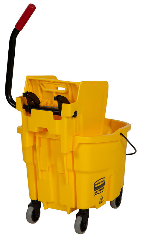Rubbermaid FG758088YEL WaveBrake Bucket and Wringer 35 qt. Yellow