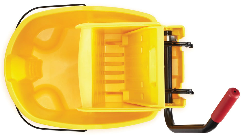 Rubbermaid FG758888BLUE WaveBrake Side-Press Bucket and Wringer 35 Qt. - Blue