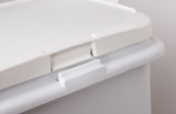 Rubbermaid FG9F7800CLR ProSave Ingredient Bin Lid with 32 oz. Scoop 29" x 14-1/2" - Clear - fits FG360288WHT