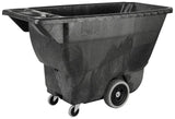 Rubbermaid FG9T1300BLA Structural Foam Open Top Utility Duty Tilt Truck / Trash Cart - Black - 1/2 cu. yd. (450 lb. Capacity)