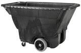Rubbermaid FG9T1300BLA Structural Foam Open Top Utility Duty Tilt Truck / Trash Cart - Black - 1/2 cu. yd. (450 lb. Capacity)