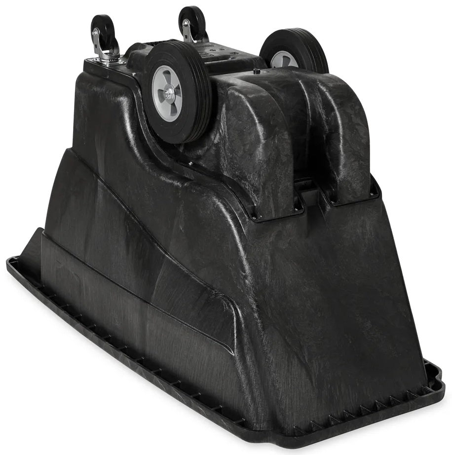 Rubbermaid FG9T1400BLA Structural Foam Open Top Standard Duty Tilt Truck / Trash Cart - Black - 1/2 cu. yd. (850 lb. Capacity)