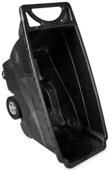 Rubbermaid FG9T1400BLA Structural Foam Open Top Standard Duty Tilt Truck / Trash Cart - Black - 1/2 cu. yd. (850 lb. Capacity)