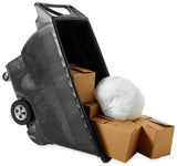 Rubbermaid FG9T1500BLA Structural Foam Open Top Standard Duty Tilt Truck / Trash Cart - Black - 1 cu. yd. (1250 lb. Capacity)