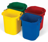 Rubbermaid FG9T83010000 Disinfecting Pails 5 Qt. - Asstd Colors: Yellow, Green, Red & Blue - 4/Set