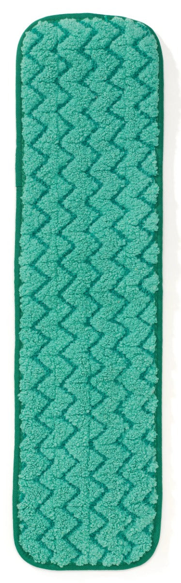Rubbermaid FGQ41200GR00 Hygen Microfiber Dry Room Dust Mop Pad 18" - Green