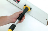 Rubbermaid FGQ56000YL00 Hygen Aluminum Quick-Connect Wet/Dry Flat Mop Frame with Hook-and-Loop Strips 18" - Yellow