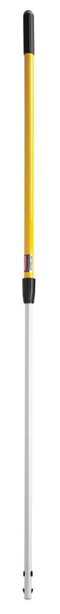 Rubbermaid FGQ75500YL00 Hygen Quick-Connect Aluminum Adjustable Handle - from 48" to 72" Long - Yellow