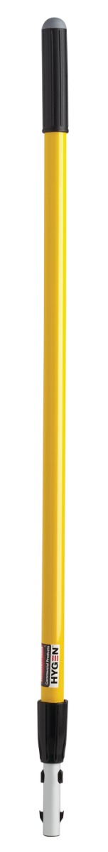 Rubbermaid FGQ75500YL00 Hygen Quick-Connect Aluminum Adjustable Handle - from 48" to 72" Long - Yellow