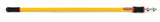 Rubbermaid FGQ76500YL00 HYGEN Quick-Connect Aluminum Telescoping Extension Pole / Handle 4 FT to 8 FT - Yellow