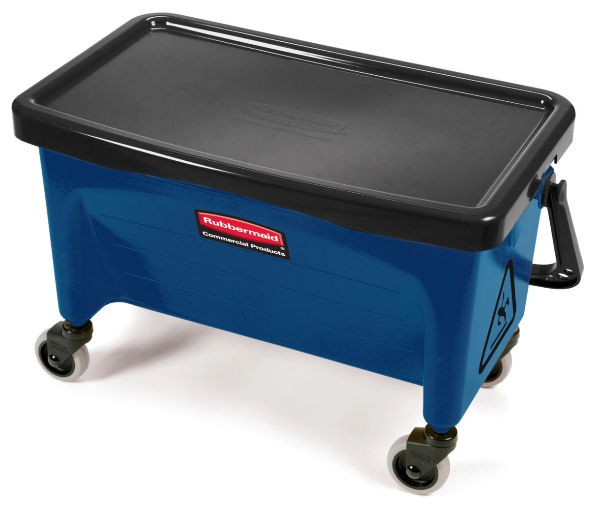 Rubbermaid FGQ93000BLUE Microfiber Finish Mop Bucket with Wringer - Blue