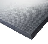 Winco FMG-23K Rubberized Gel Foam Anti-Slip Anti-Fatigue Floor Mat with Beveled Edges 2' x 3' - Black