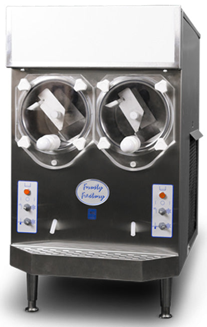 Frosty Factory 217A Countertop Two Flavor Frozen Beverage Machine with two 8 qt hoppers, 128 servings per hour, air cooled, 115V