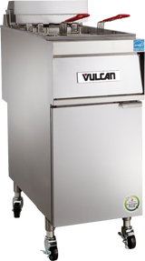 Vulcan 1ER50A Electric Floor Fryer with Analog Controls - Holds 50 lbs. - 208v/3-ph, 17kW